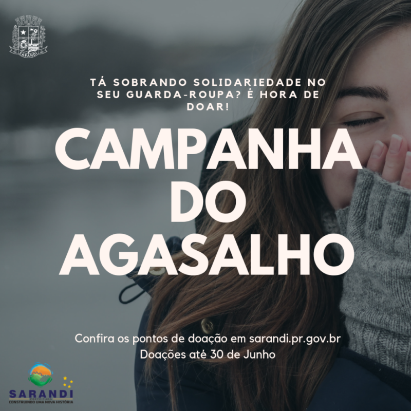 A Campanha do Agasalho 2019 já começou